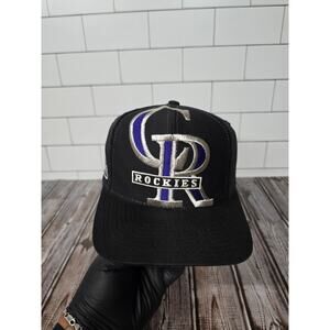 Pro One Colorado Rockies Vintage Big Logo Adjustable Snapback MLB Twill